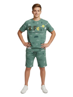 LIGHT GREEN URBANBOYS ACTIVEPLAY POLY CO-ORD SET