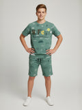 LIGHT GREEN URBANBOYS ACTIVEPLAY POLY CO-ORD SET