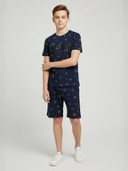 NAVY BLUE URBANBOYS ACTIVEPLAY POLY CO-ORD SET