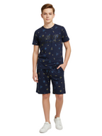NAVY BLUE URBANBOYS ACTIVEPLAY POLY CO-ORD SET