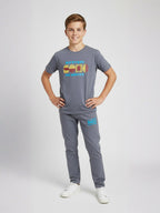 GREY BIOGOLD FABRIC - LIGHTWEIGHT - STYLISH FULL PANT SET