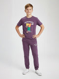 MAUVE BIOGOLD FABRIC - LIGHTWEIGHT - STYLISH FULL PANT SET