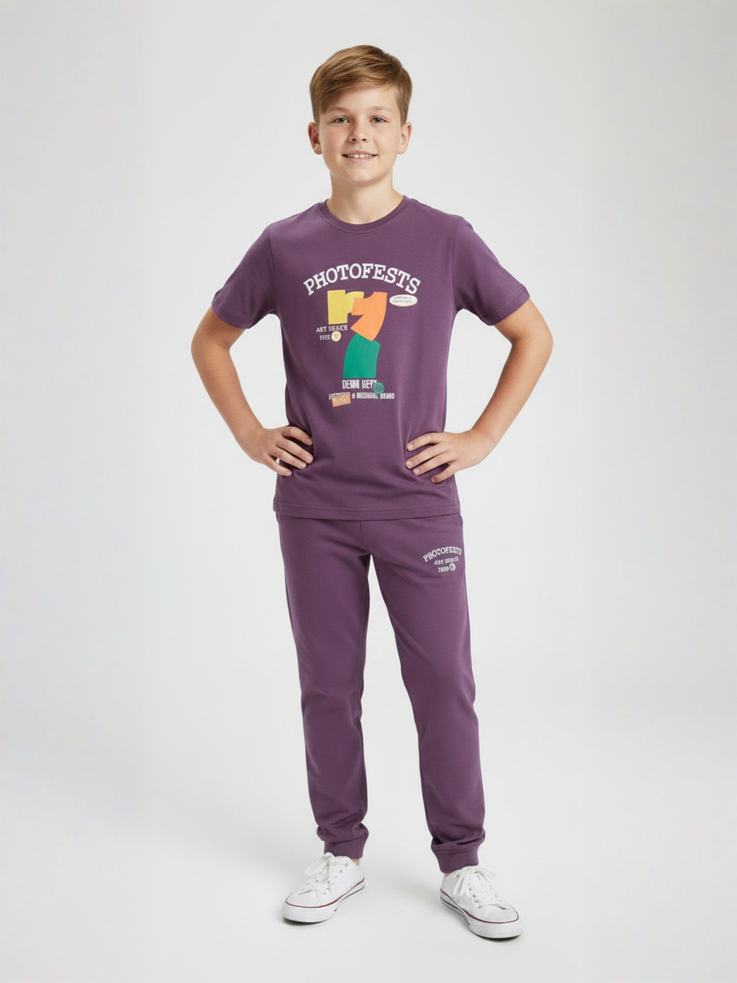 MAUVE BIOGOLD FABRIC - LIGHTWEIGHT - STYLISH FULL PANT SET