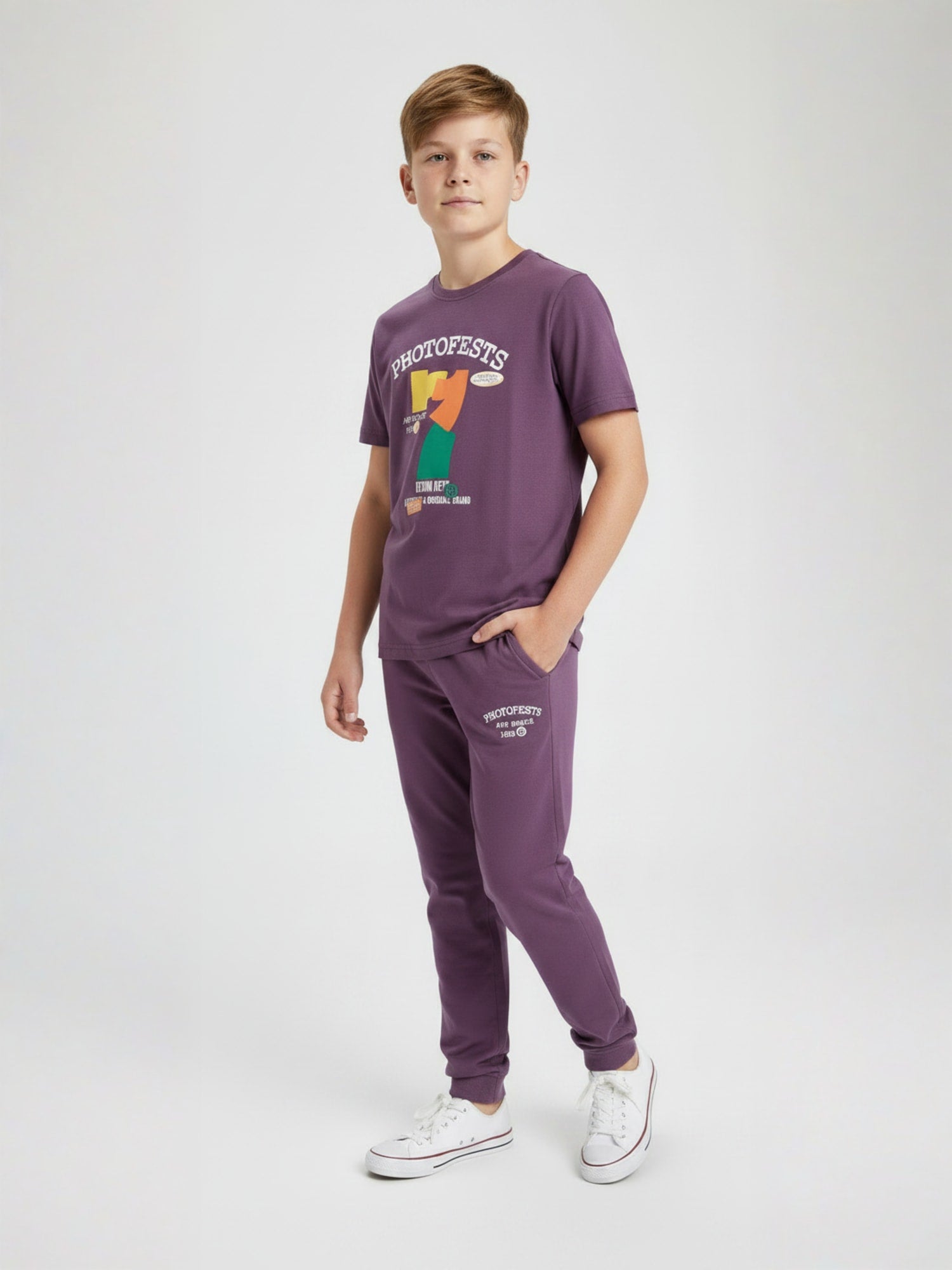 MAUVE BIOGOLD FABRIC - LIGHTWEIGHT - STYLISH FULL PANT SET