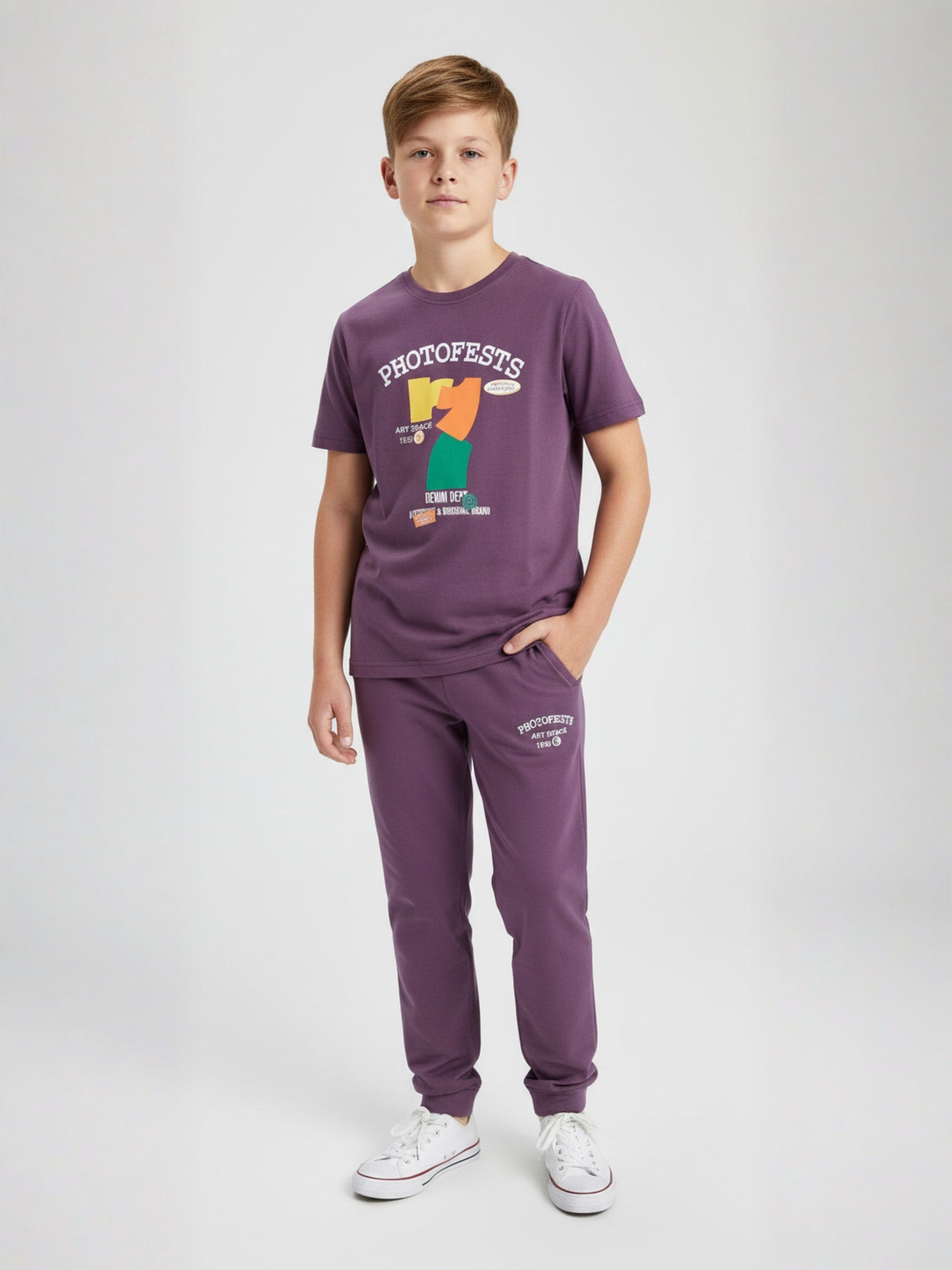 MAUVE BIOGOLD FABRIC - LIGHTWEIGHT - STYLISH FULL PANT SET