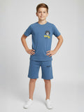 SKY BLUE NEXTGEN BOYS CO-ORD SET - PREMIUM FABRIC SHORTS