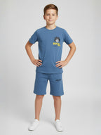 SKY BLUE NEXTGEN BOYS CO-ORD SET - PREMIUM FABRIC SHORTS
