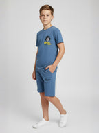 SKY BLUE NEXTGEN BOYS CO-ORD SET - PREMIUM FABRIC SHORTS