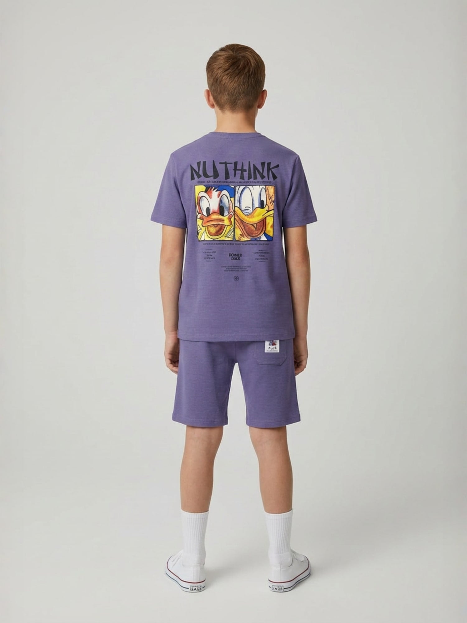 PURPLE NEXTGEN BOYS CO-ORD SET - PREMIUM FABRIC SHORTS