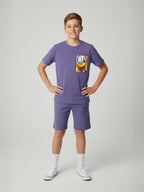PURPLE NEXTGEN BOYS CO-ORD SET - PREMIUM FABRIC SHORTS