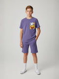 PURPLE NEXTGEN BOYS CO-ORD SET - PREMIUM FABRIC SHORTS