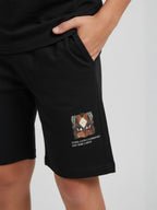 BLACK NEXTGEN BOYS CO-ORD SET - PREMIUM FABRIC SHORTS