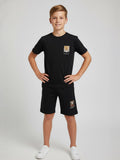 BLACK NEXTGEN BOYS CO-ORD SET - PREMIUM FABRIC SHORTS