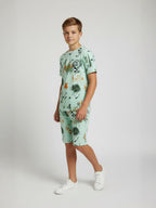 LIGHT GREEN URBANBOYS CLUB SIGNATURE SHORTS CO-ORD SET