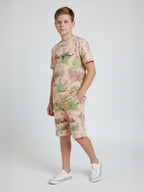 PEACH URBANBOYS CLUB SIGNATURE SHORTS CO-ORD SET