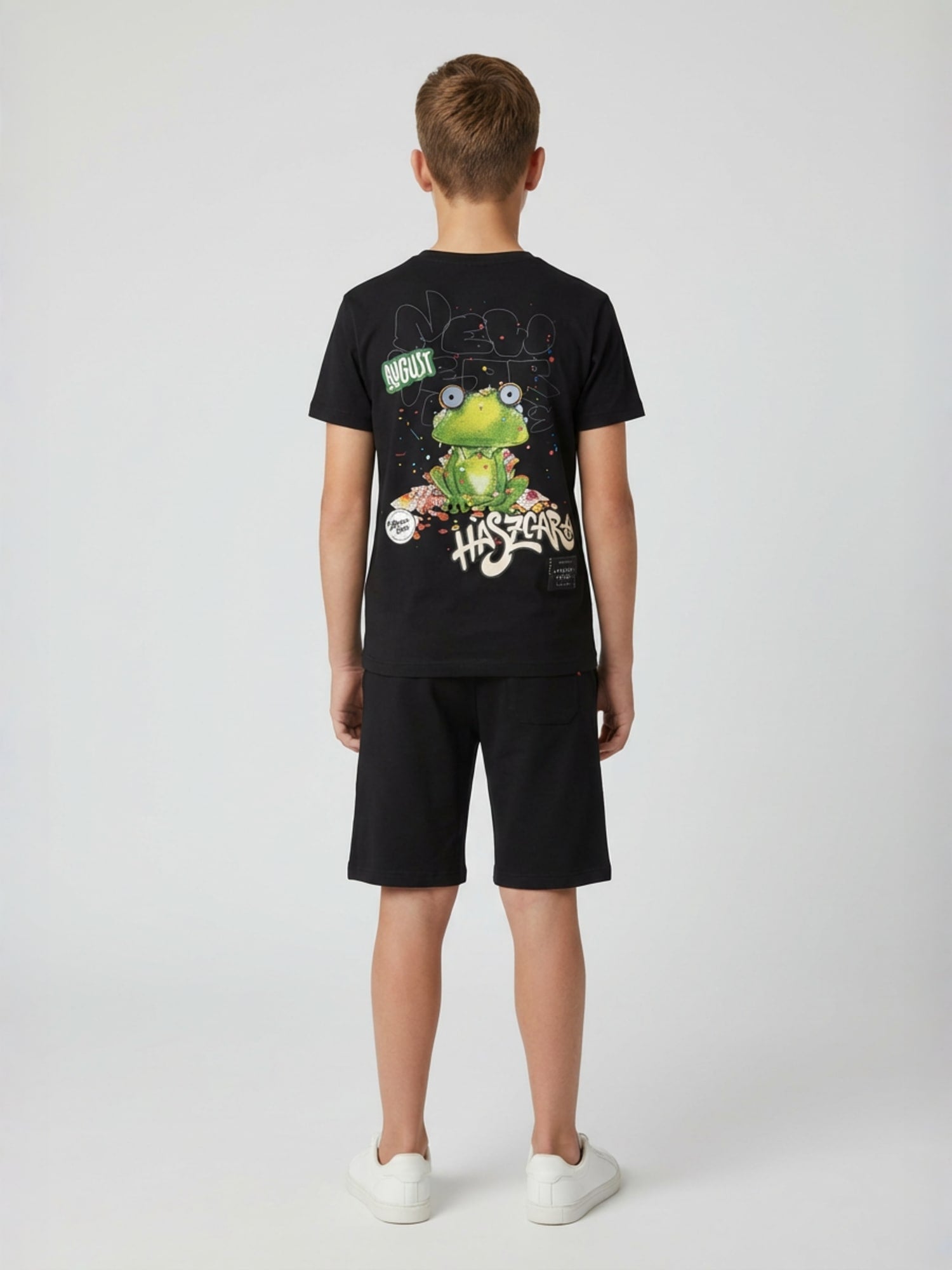 BLACK URBAN CHILL SHORTS CO-ORDS SET