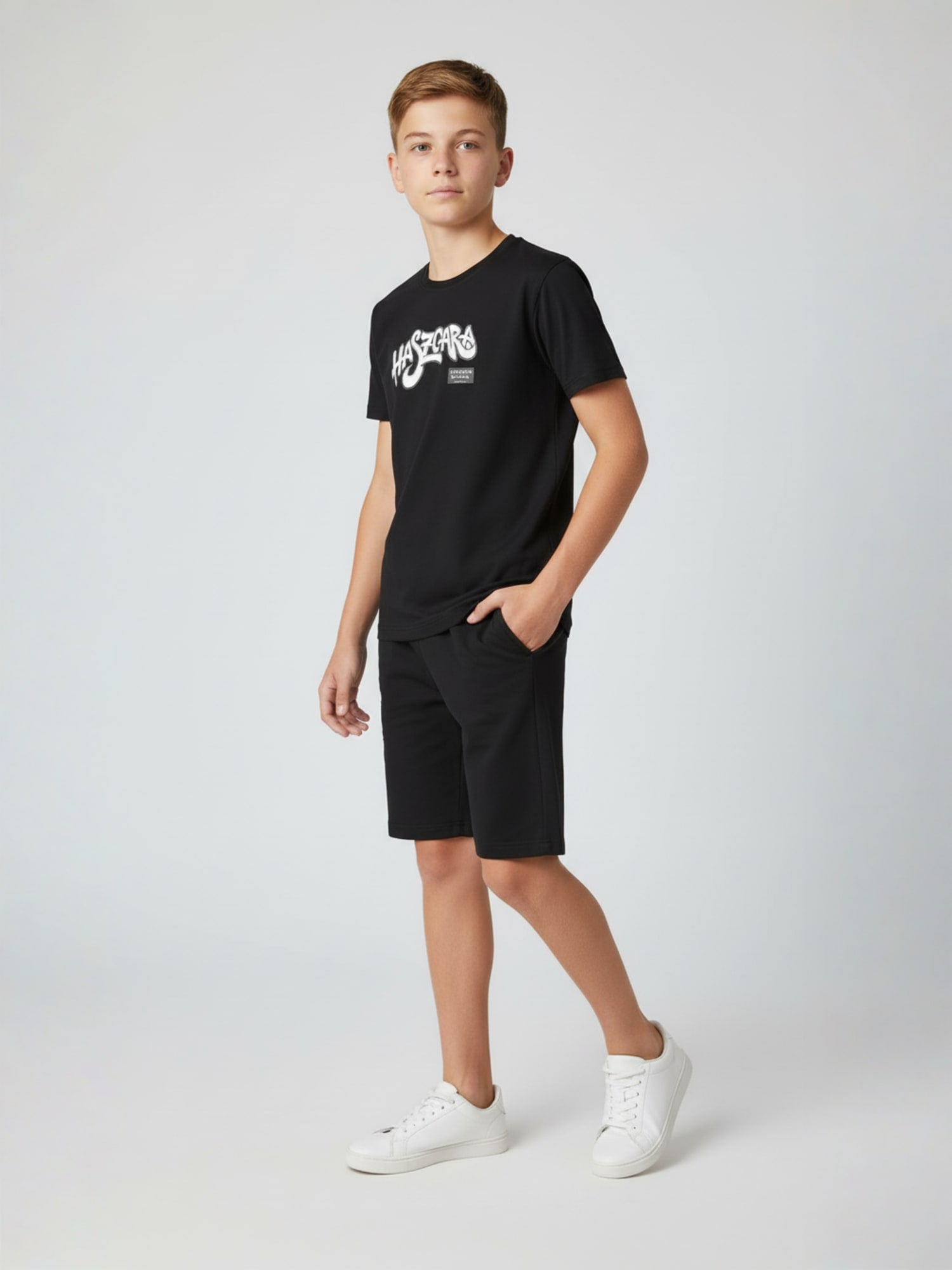 BLACK URBAN CHILL SHORTS CO-ORDS SET
