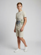 CREAM URBAN CHILL SHORTS CO-ORDS SET