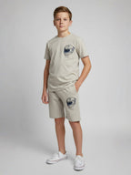 CREAM URBAN CHILL SHORTS CO-ORDS SET