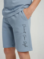BLUE URBAN CHILL SHORTS CO-ORDS SET