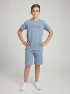 BLUE URBAN CHILL SHORTS CO-ORDS SET