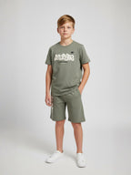 FOREST GREEN URBAN CHILL SHORTS CO-ORDS SET