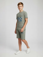 GREY URBAN CHILL SHORTS CO-ORDS SET