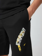 BLACK URBAN CHILL SHORTS CO-ORDS SET