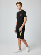 BLACK URBAN CHILL SHORTS CO-ORDS SET