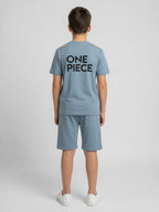 BLUE URBAN CHILL SHORTS CO-ORDS SET