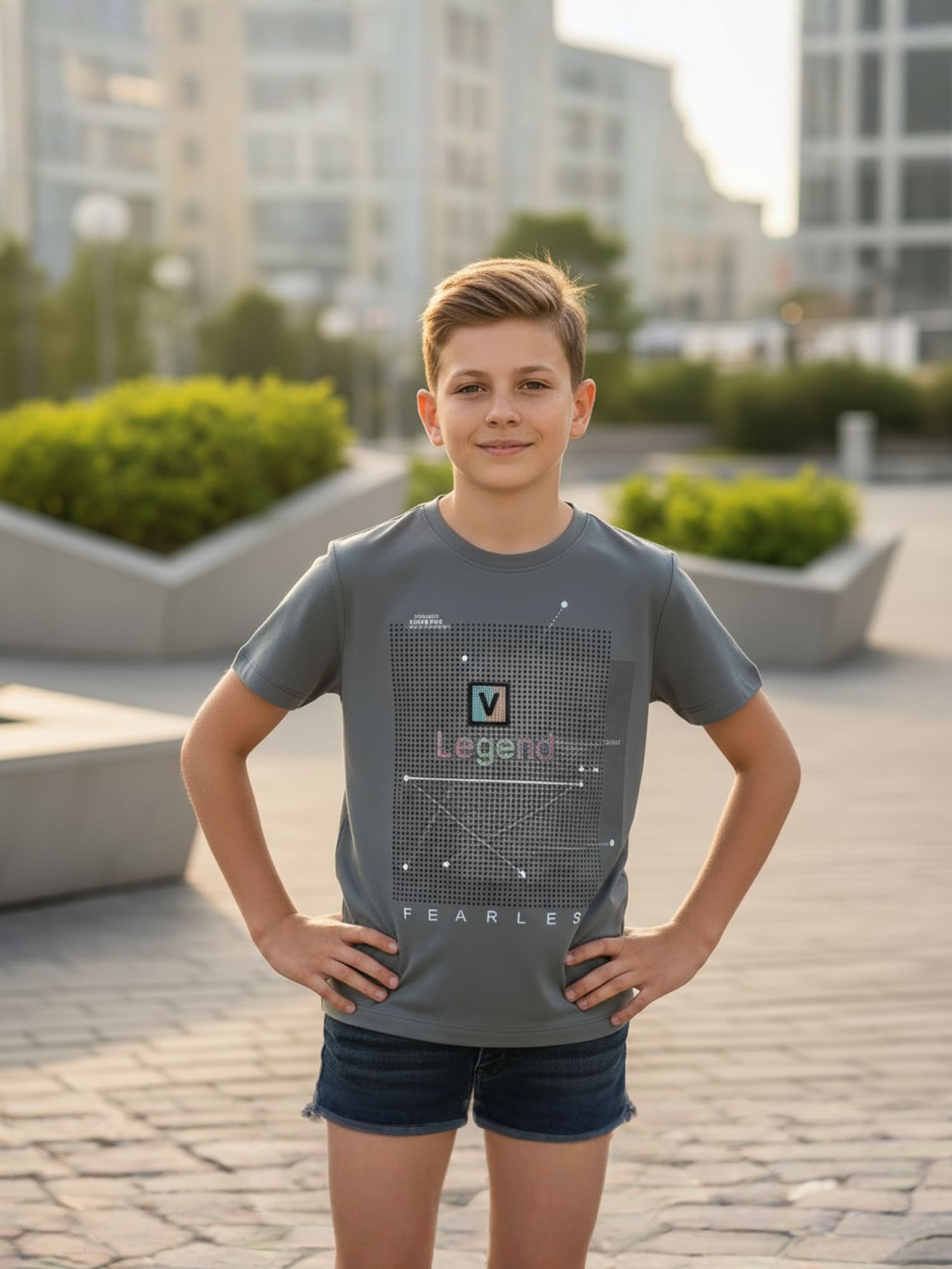 CHARCOAL CORIAN T-SHIRT