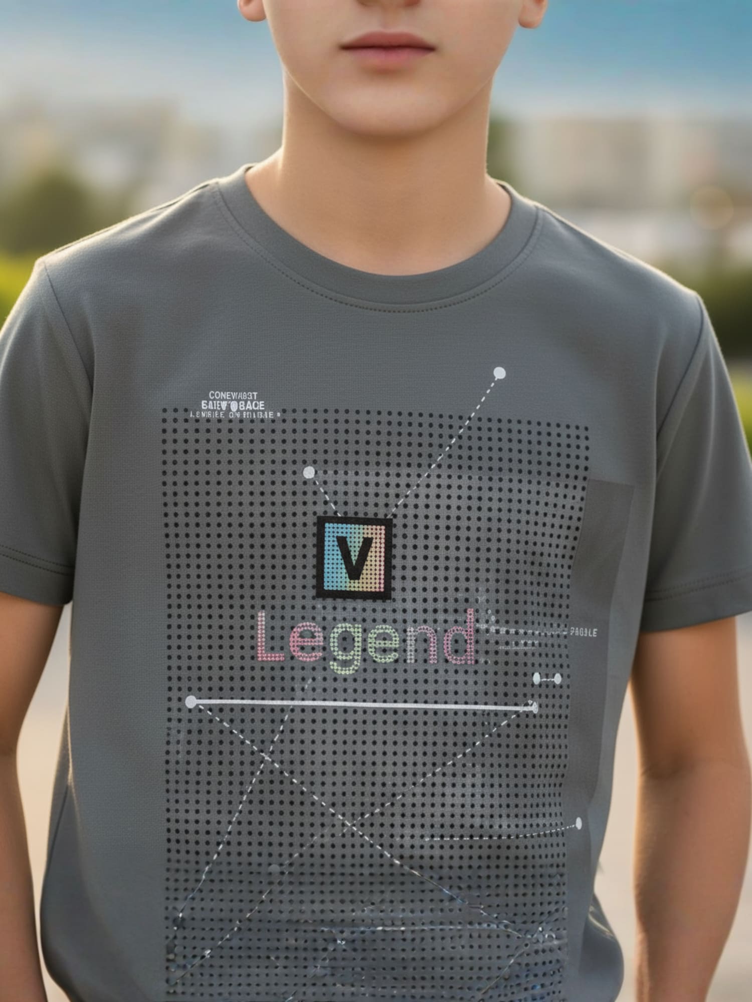 CHARCOAL CORIAN T-SHIRT