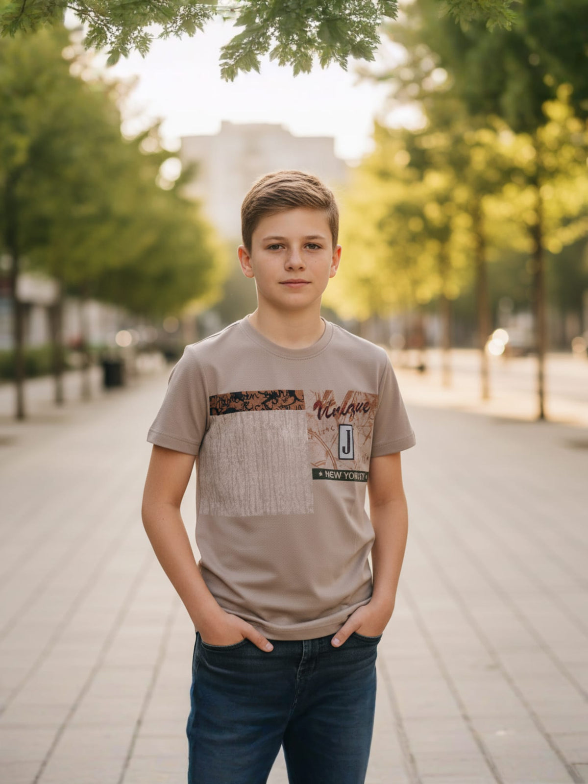 BEIGE CORIAN T-SHIRT