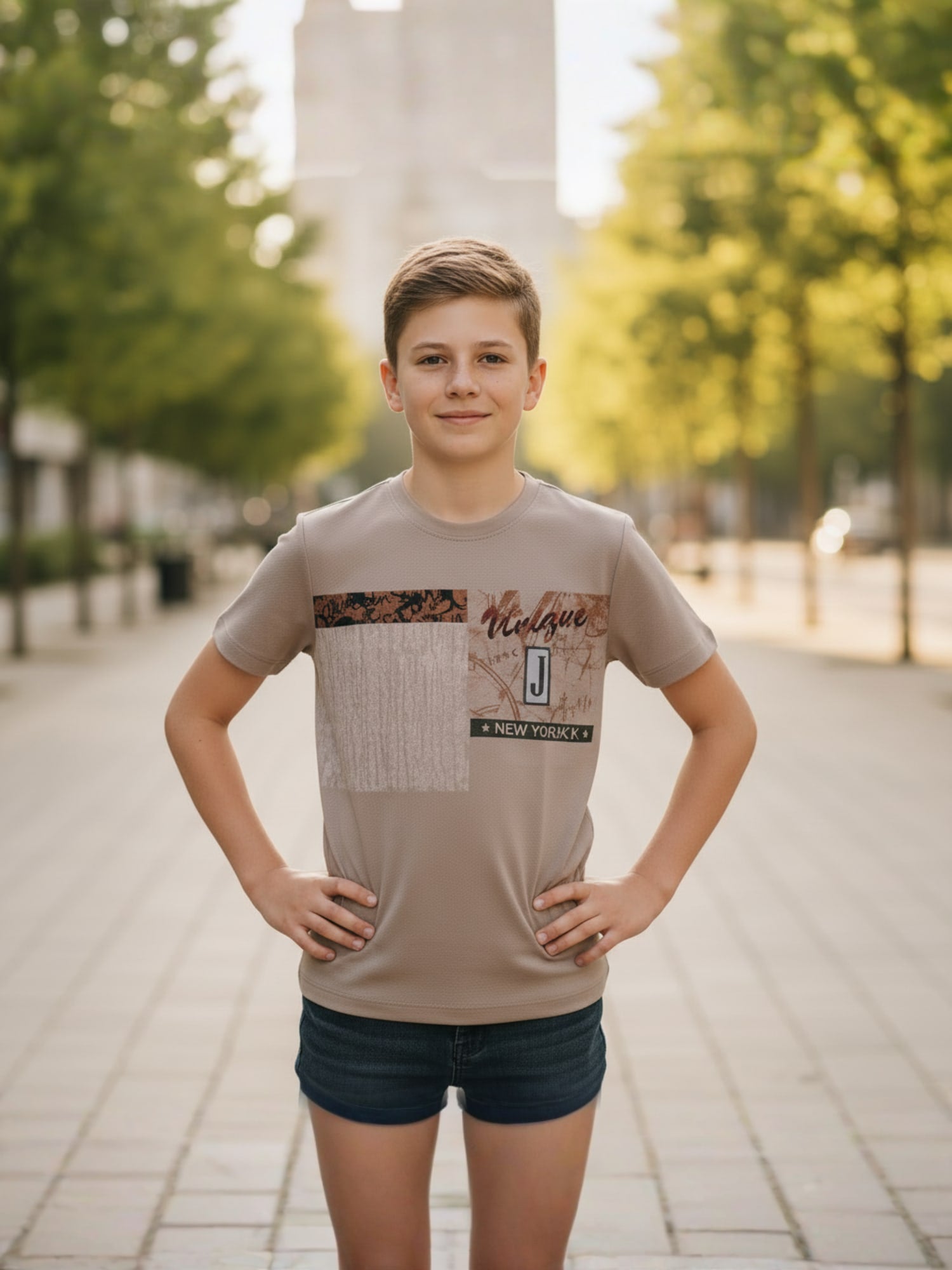 BEIGE CORIAN T-SHIRT