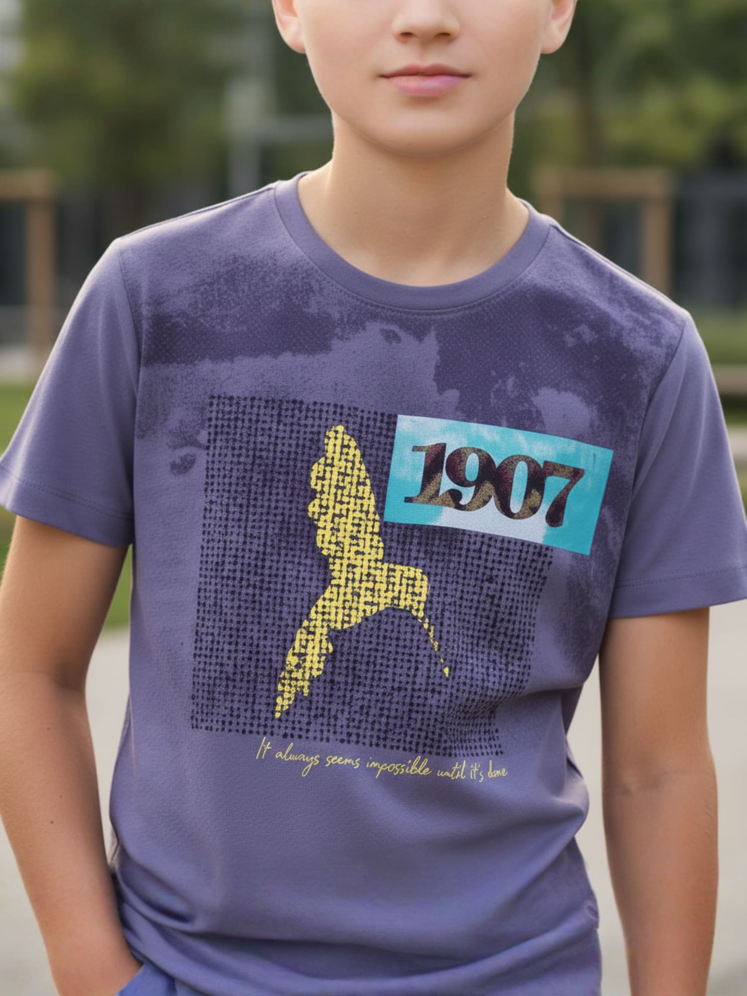 BLUE CORIAN T-SHIRT