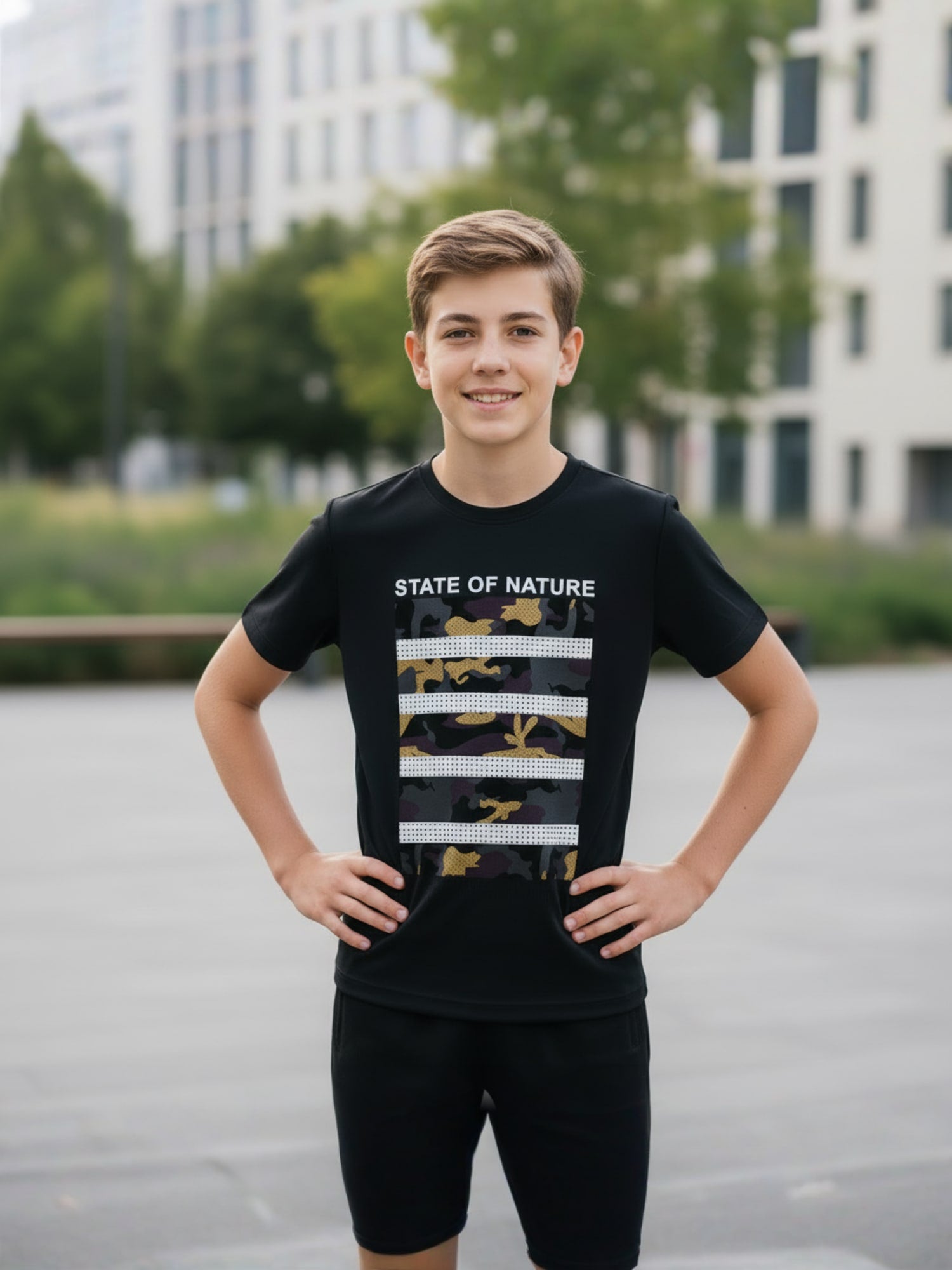 BLACK CORIAN T-SHIRT