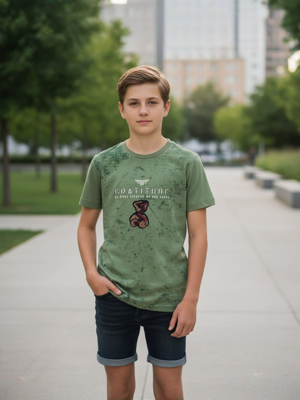 GREEN CORIAN T-SHIRT