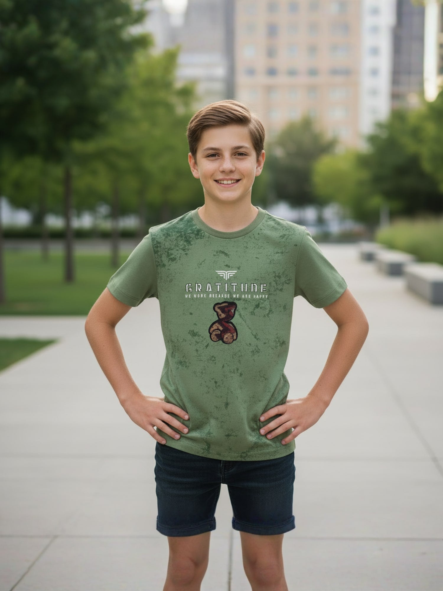 GREEN CORIAN T-SHIRT