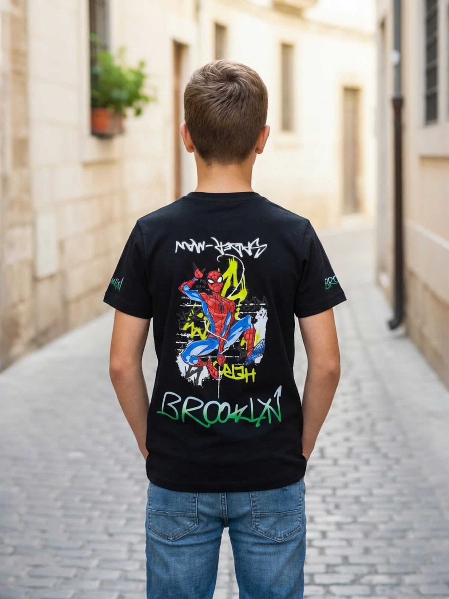 BLACK LYCRA T-SHIRT
