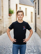 BLACK LYCRA T-SHIRT