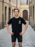 BLACK LYCRA T-SHIRT