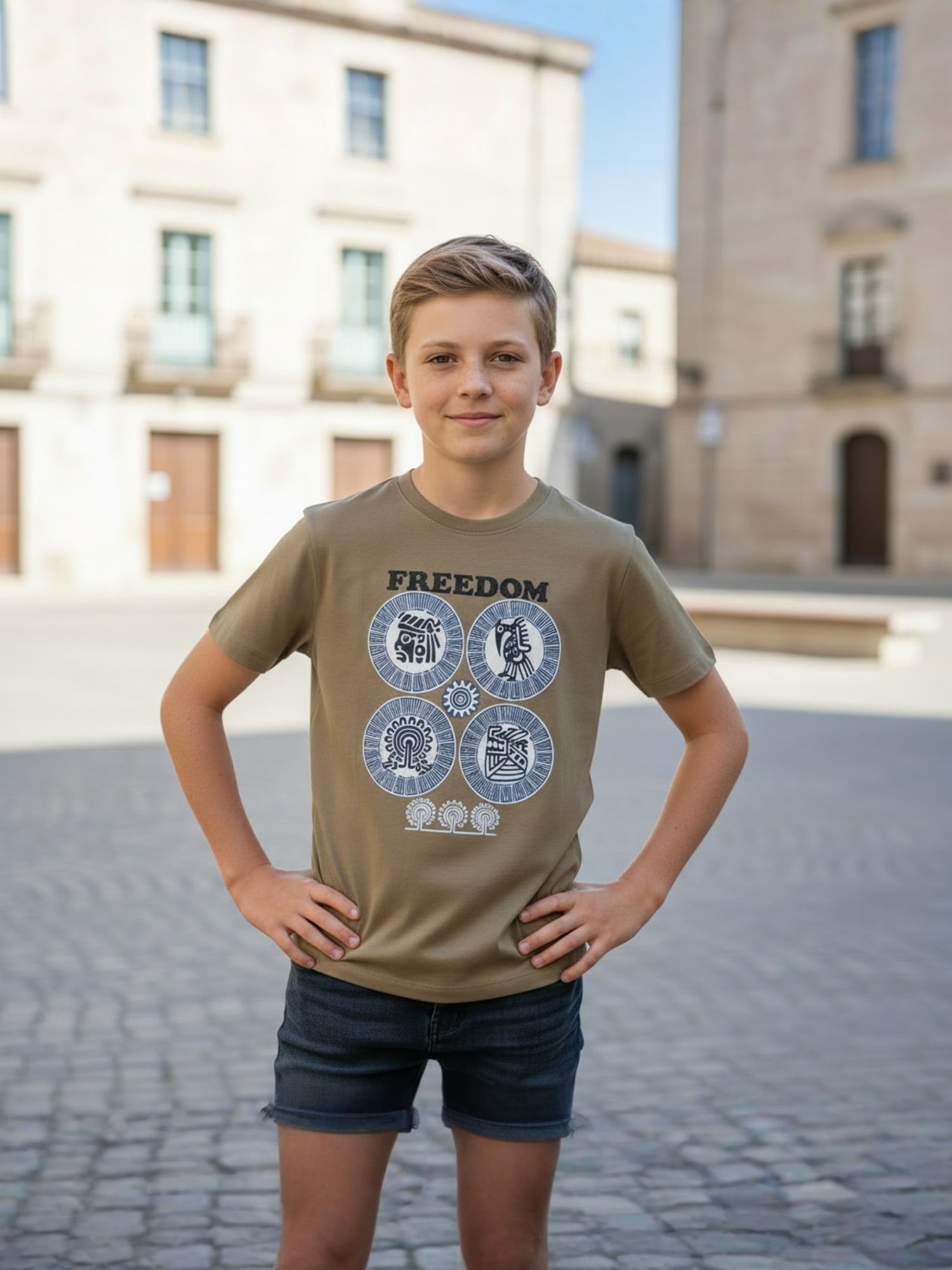 OLIVE TENCIL T-SHIRT