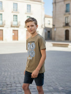 OLIVE TENCIL T-SHIRT