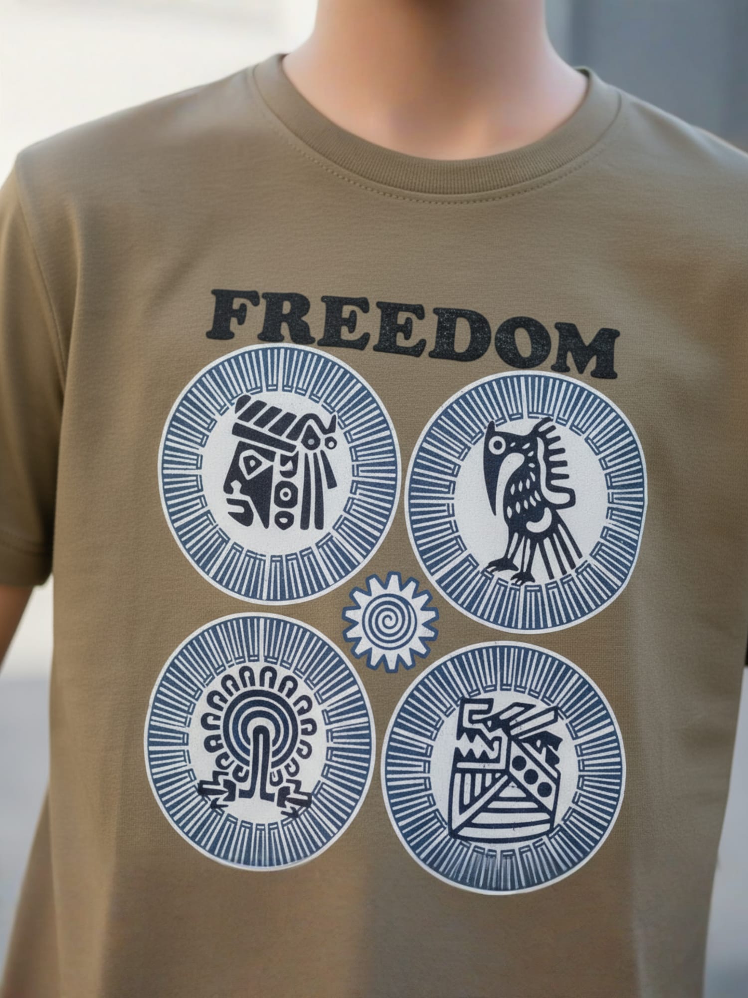 OLIVE TENCIL T-SHIRT