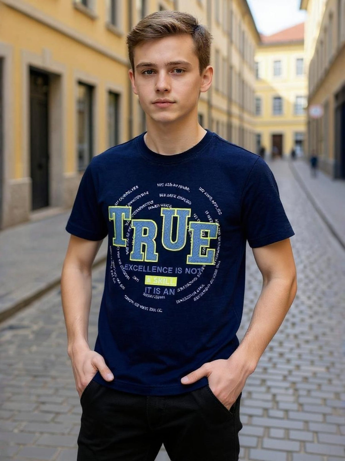 BLACK TENCIL T-SHIRT