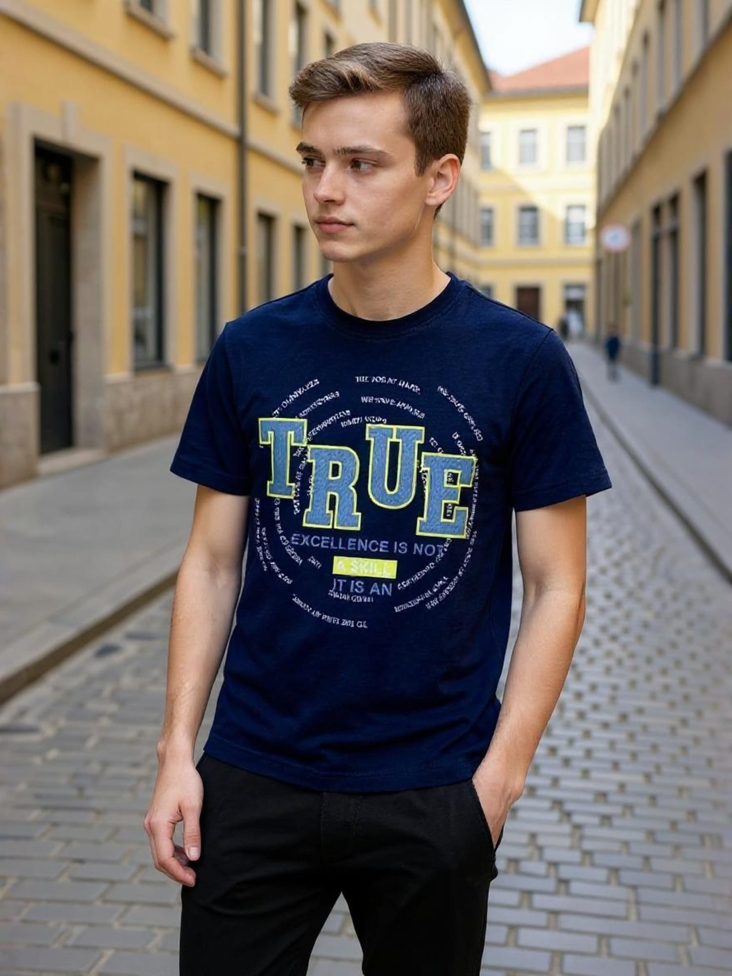 BLACK TENCIL T-SHIRT