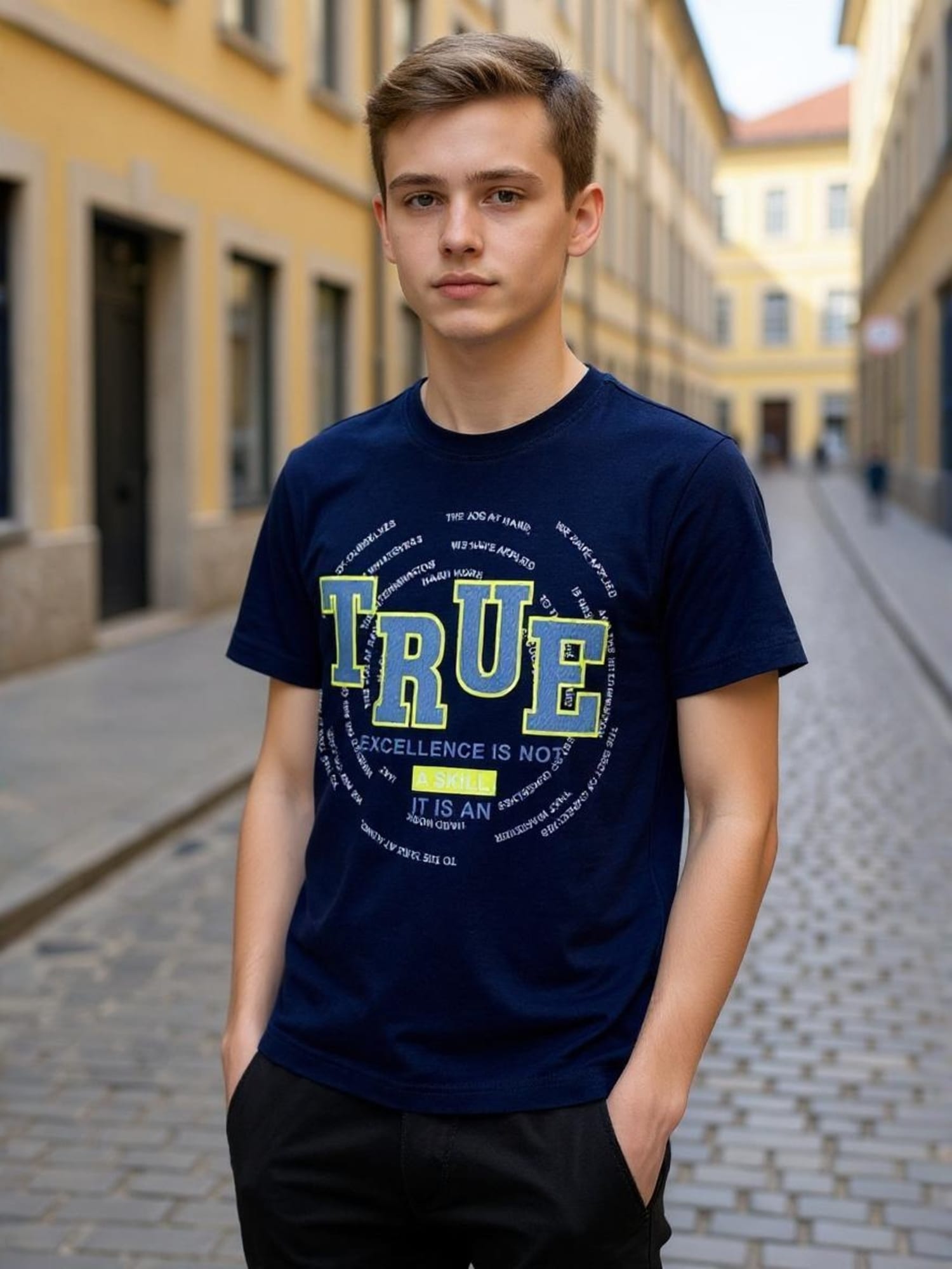 BLACK TENCIL T-SHIRT