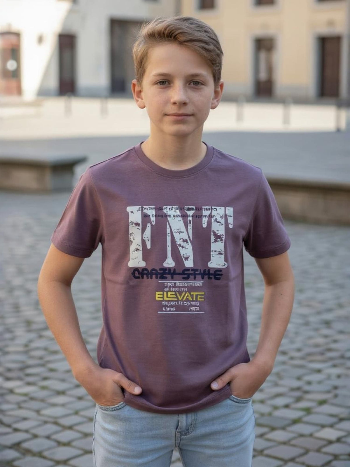 PURPLE TENCIL T-SHIRT