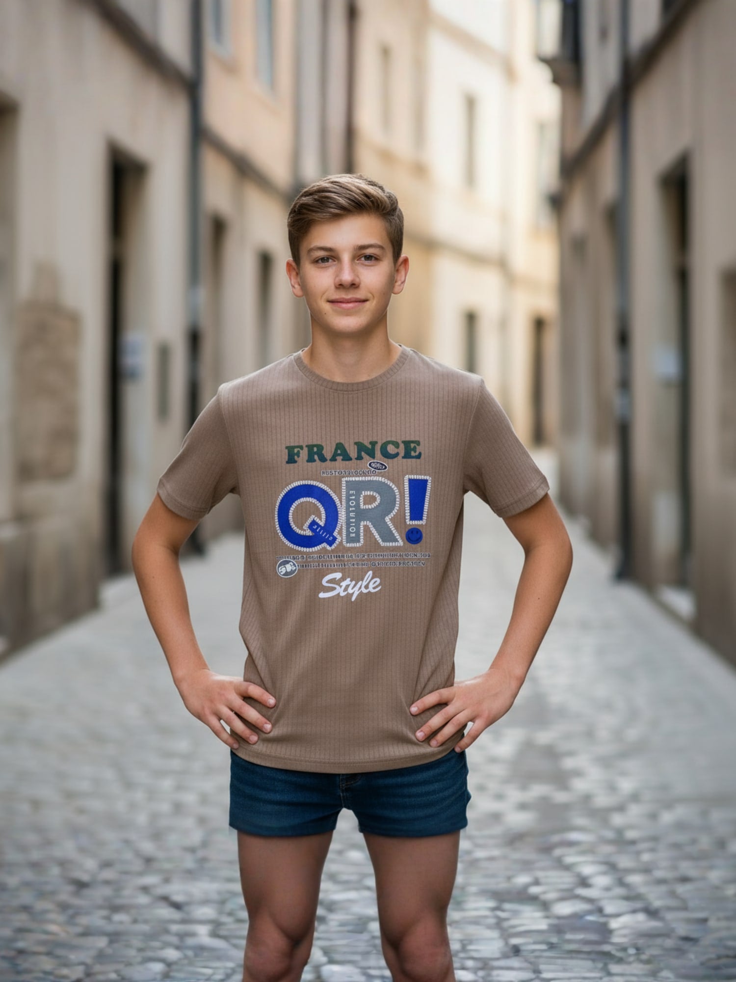 BROWN REGULAR T-SHIRT