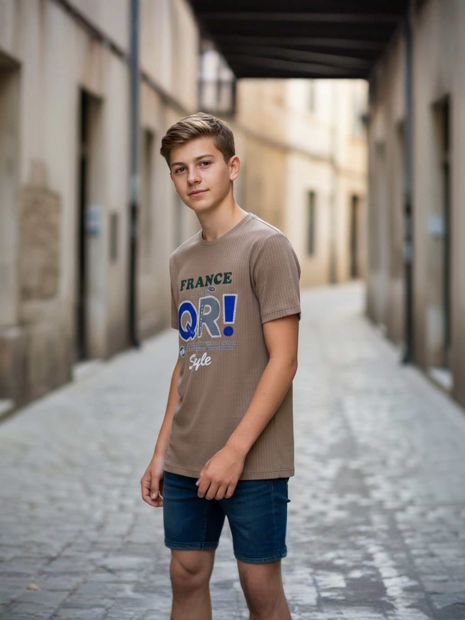 BROWN REGULAR T-SHIRT